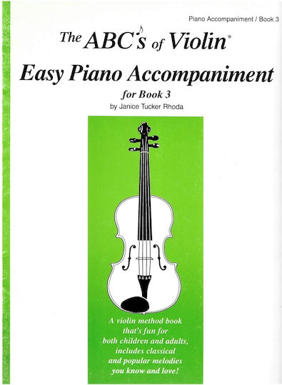 Carl Fischer The ABC's Of Violin Easy Piano Accompaniment for Book 3 Metodă de Învățare pentru Vioară / Pian