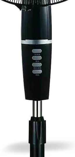 Gruppe FS 40-413 Ανεμιστήρας Ορθοστάτης 60W Διαμέτρου 40cm Μαύρος