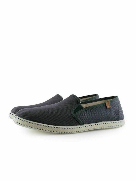 Dicas Lederne Herren Espadrilles in Gray Farbe