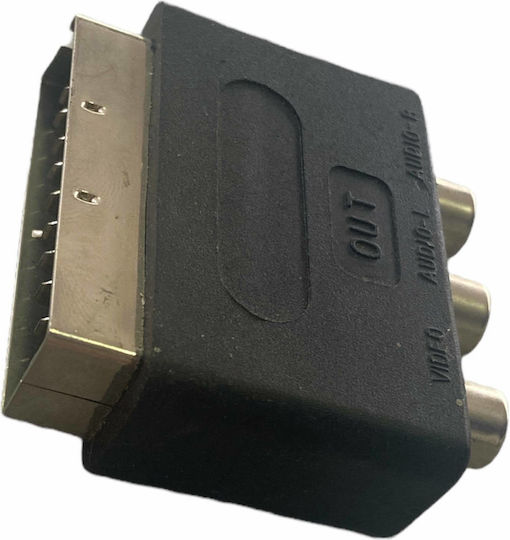 Converter Scart male to RCA female 1pcs