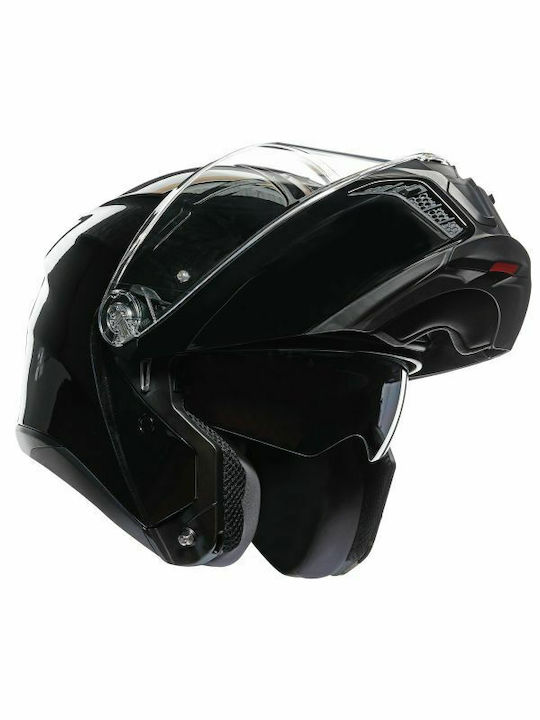 AGV Tourmodular Flip-Up Helmet with Sun Visor ECE 22.06 Solid Black