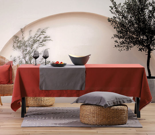 Nef-Nef Homeware Покривка за маса Памучна Minimal Terra 140x140бр