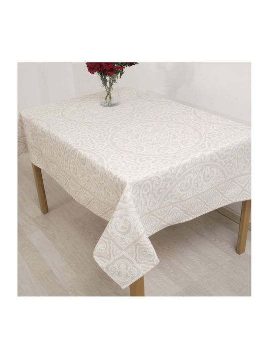 Dimeco Capri Tablecloth Beige 140x220cm