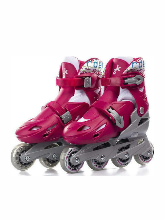 Athlopaidia Kids Adjustable Inline Rollers Fuchsia