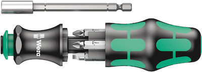 Wera KOMPAKT 28B Screwdriver with 6 Interchangeable Tips