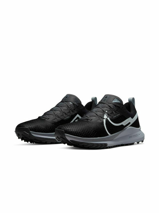 Nike React Pegasus Trail 4 Ανδρικά Αθλητικά Παπούτσια Trail Running Black / Aura / Dark Grey