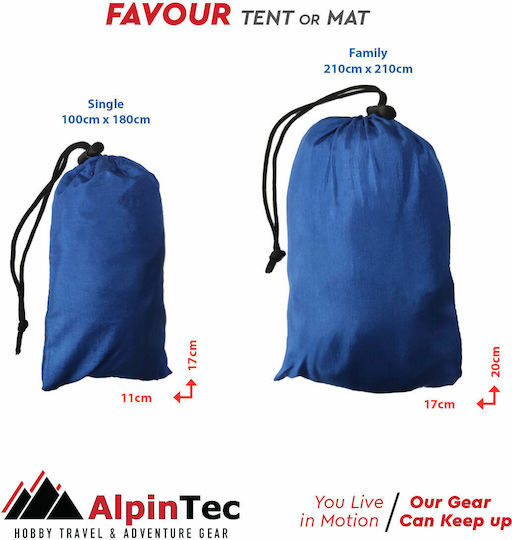AlpinPro Favour Single Beach Mat Plastic Pink 180x100cm