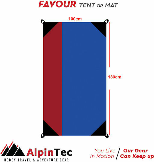 AlpinPro Favour Single Beach Mat Blue 180x100cm