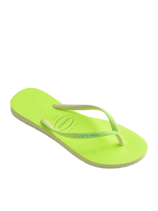 Șlapi Slim Glitter Galbeni