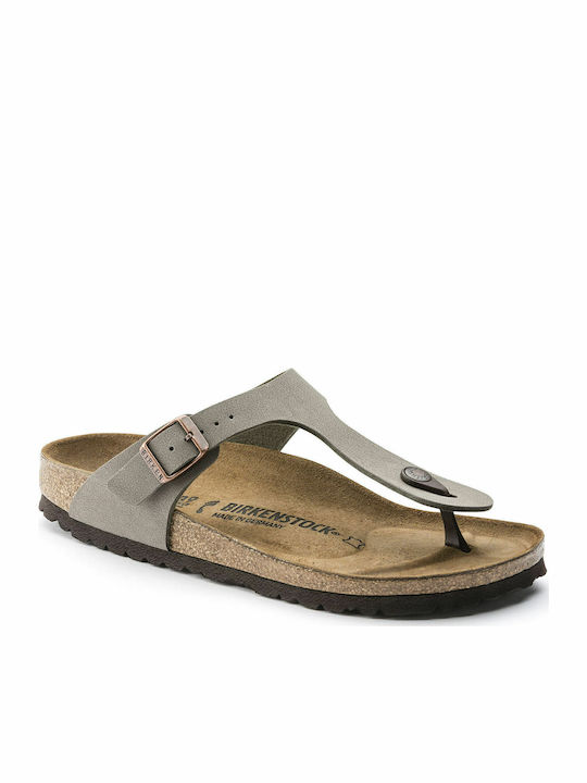 Gizeh Γυναικεία Ανατομικά Σανδάλια Stone Regular Fit