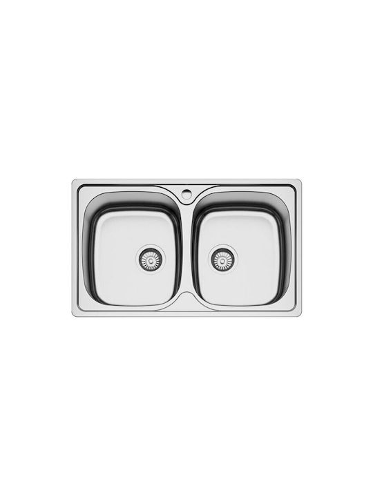 Karag BL 808 BL808 Drop-In Мивка Inox Сатен Ш80xД48см Сребрист