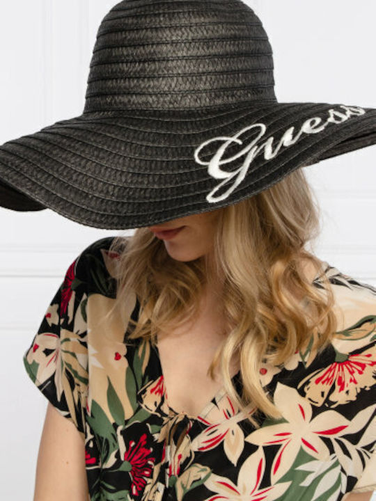 Guess Καπέλο Floppy Black Guess Καπέλο Floppy Black