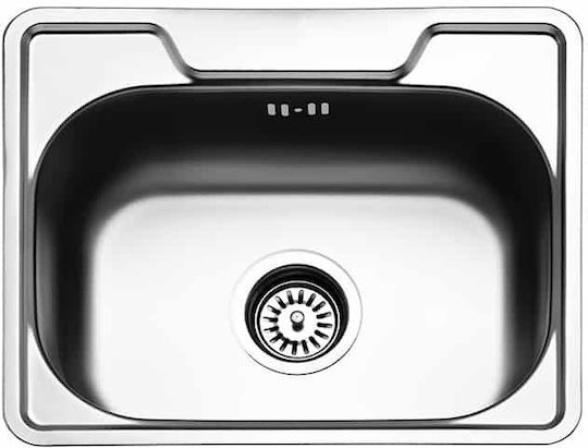 Fortinox Valley 25046 107-25046-110 25046-110 Drop-In Sink Inox Satin W46xD37cm Silver