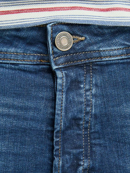 Men's Jeans Pants Elastic with Skinny Tapered Fit Blue