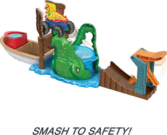 Hot Wheels Swamp Chomp Strecke Monster Truck Für 4+ Jahre