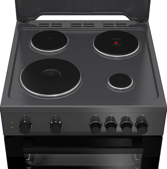 Beko Κουζίνα 72lt με Εμαγιέ Εστίες Π60εκ. Μαύρη