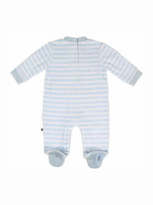 Cerda Baby Bodysuit Set Long-Sleeved Velvet Light Blue