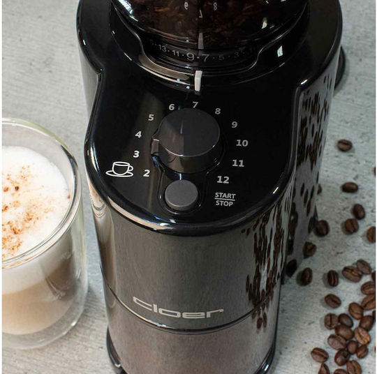 Cloer Molin de cafea comercial La cerere 150W cu capacitate de retinere a cafelei 300gr