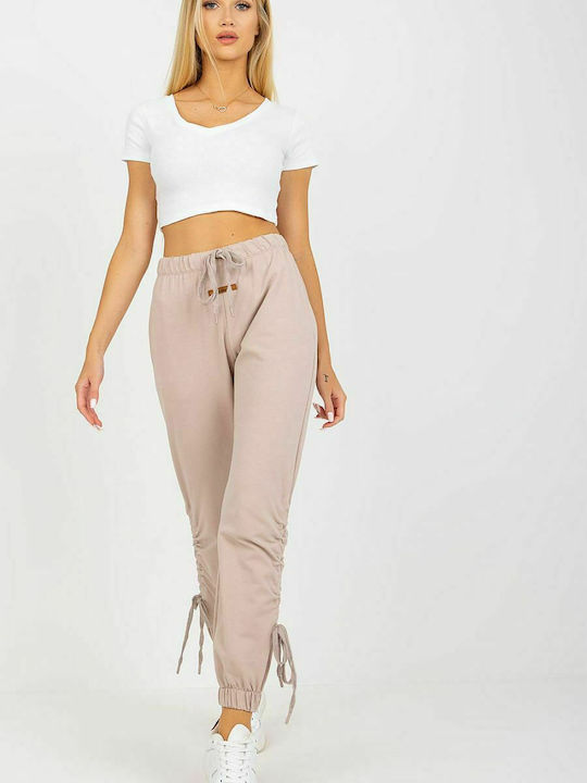 Relevance Damen-Sweatpants Jogger Beige