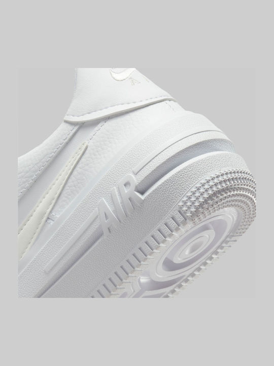 Air Force 1 Plt.af.orm Γυναικεία Flatforms Sneakers White / Summit White