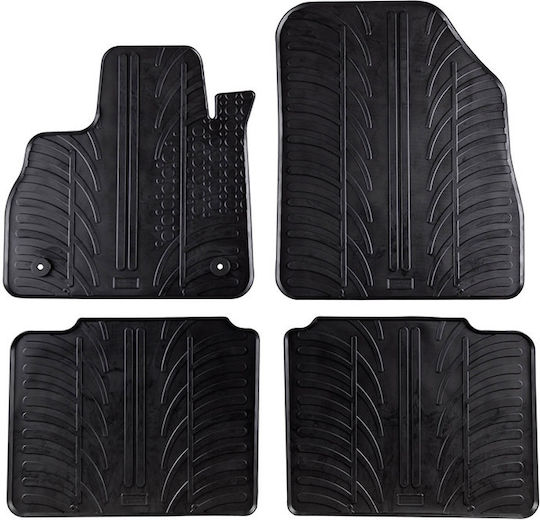 Gledring Set of Front and Rear Mats 4pcs for Renault Espace 2015 Black