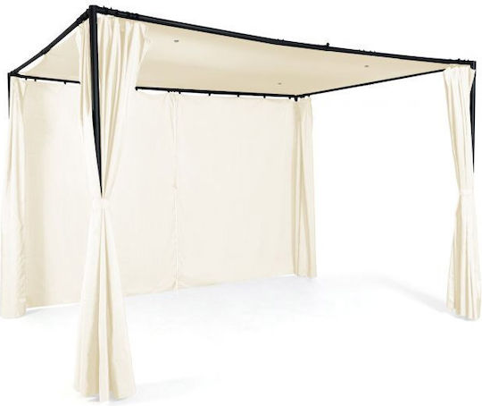 Πέργκολα Κήπου από Μέταλλο 300x300x220cm Λευκή 40031294 Πέργκολα Κήπου από Μέταλλο 300x300x220cm Λευκή 40031294