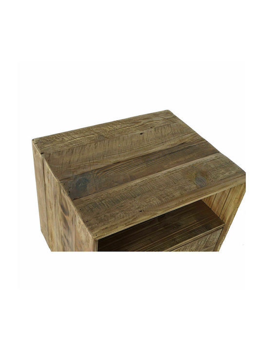 Bedside Table of Solid Wood 55x45x62cm