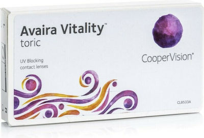 Cooper Vision Avaira Vitality Toric 6 Monthly Astigmatic Contact Lenses Silicone Hydrogel with UV Protection