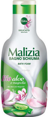 Malizia Bio Aloe & Magnolia Αφρόλουτρο με Aloe Vera Καταπραϋντικό 1000ml