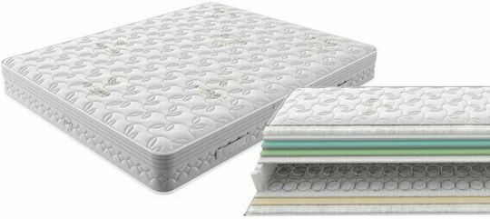 Greco Strom Doppeltes Ergonomisches Matratze 140x190x25cm mit Taschenfedern