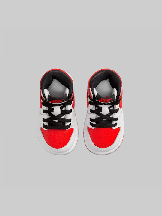 Sneakers pentru copii Mare 1 Retro High OG White / University Red / Black
