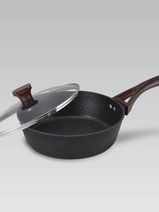 Maestro Tigaie Cu capac din Aluminiu cu Strat Antiaderent 24cm
