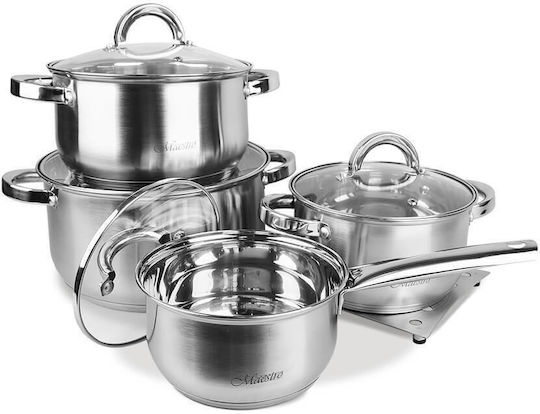 Maestro Set de oale din oțel inoxidabil Argint MR-2021 4buc