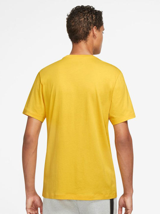 Nike Icon Futura Men's Athletic T-shirt Short Sleeve Yellow