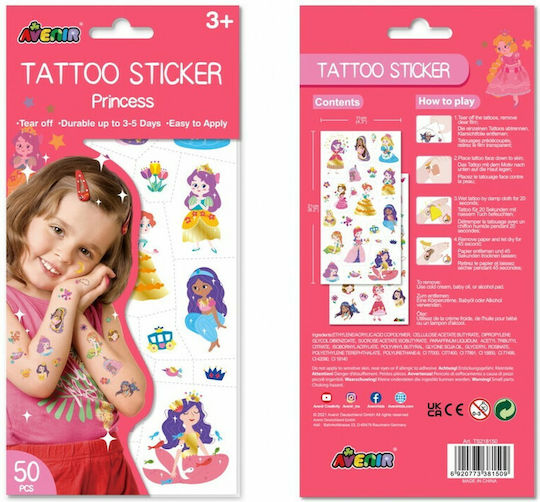 Avenir Tattoo Princess Kids Tattoos