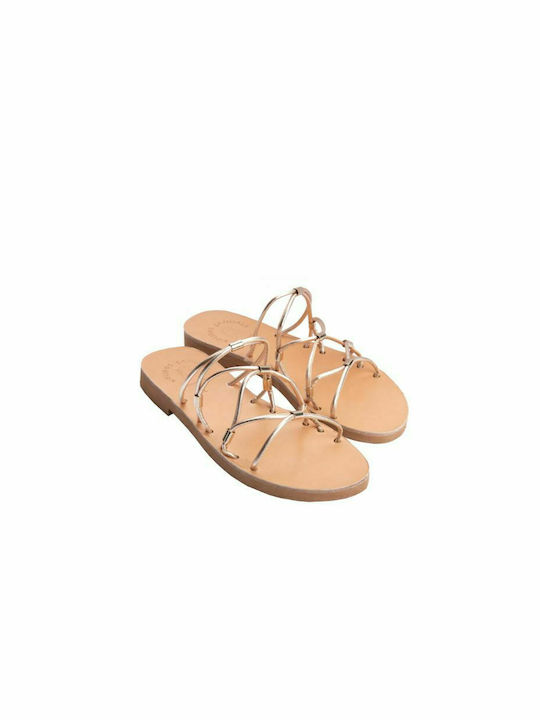 KOUROS LEATHER SANDALS-55-22-GOLD