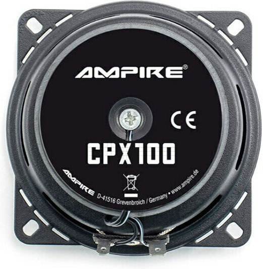Ampire CPX100 Σετ Ηχεία Αυτοκινήτου Ομοαξονικά με 80W RMS (2 Δρόμων)
