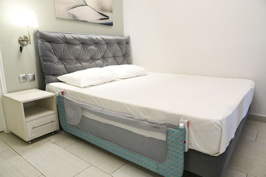 Bebe Stars Elephant Foldable Bed Rails made of Fabric in Light Blue Color 140x60cm 1pcs