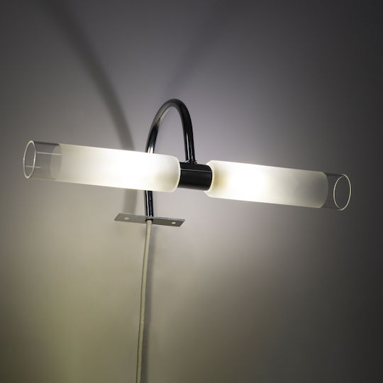 GloboStar Flora Modern Lamp Bathroom with Socket G9 Silver 31x12cm