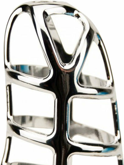 Loving Joy Impound Gladiator Peniskäfig in Silber Farbe