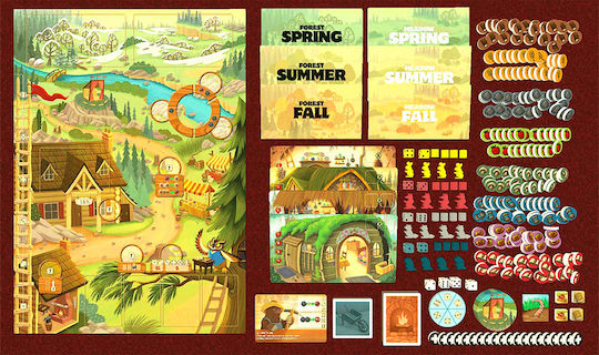 Brettspiel Creature Comforts für 1-5 Spieler 8+ Jahre (EN) Kids Table BG