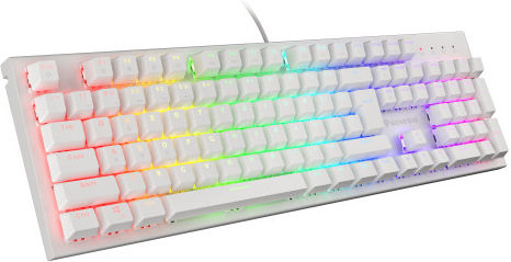 Genesis Thor 303 Gaming Mechanische Tastatur mit Outemu Braun Schaltern und RGB-Beleuchtung (Englisch US) Weiß