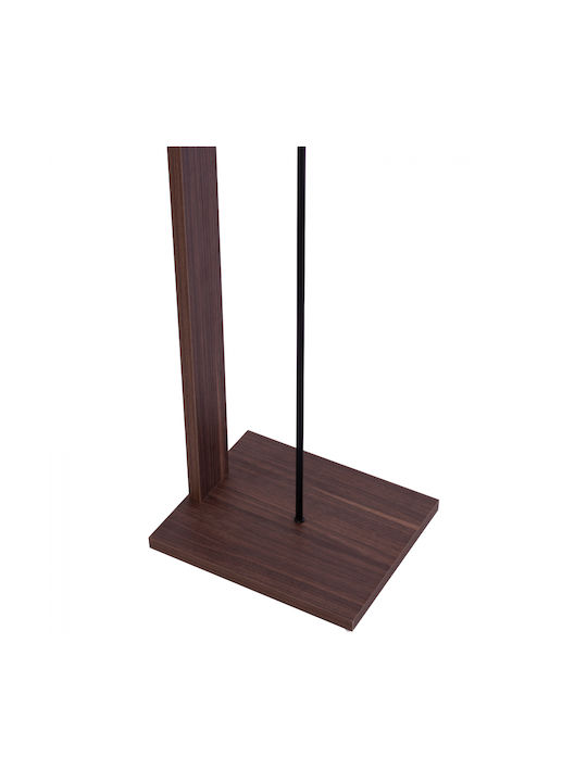 HomeMarkt Floor Lamp H150xW38cm. with Socket for Bulb E27 Black