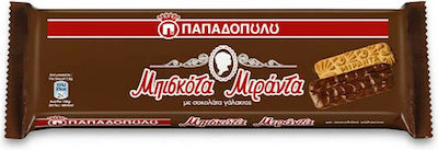 Παπαδοπούλου Biscuiți Μιράντα Cu topping Ciocolată cu lapte 1buc 140gr