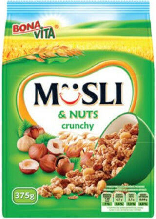 Bona Vita Muesli Oats Nuts Crunchy 375gr