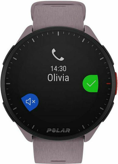 Polar Pacer 45mm Smartwatch with Heart Rate Monitor (Purple Dusk)