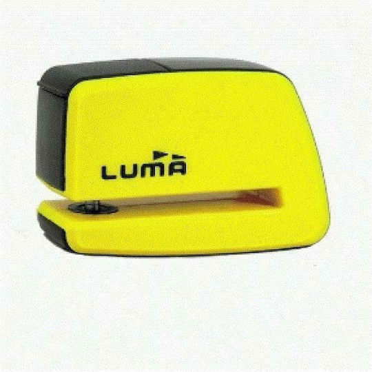 Luma Enduro 91D Motorcycle Disc Brake Lock with 5.5mm Pin in Yellow