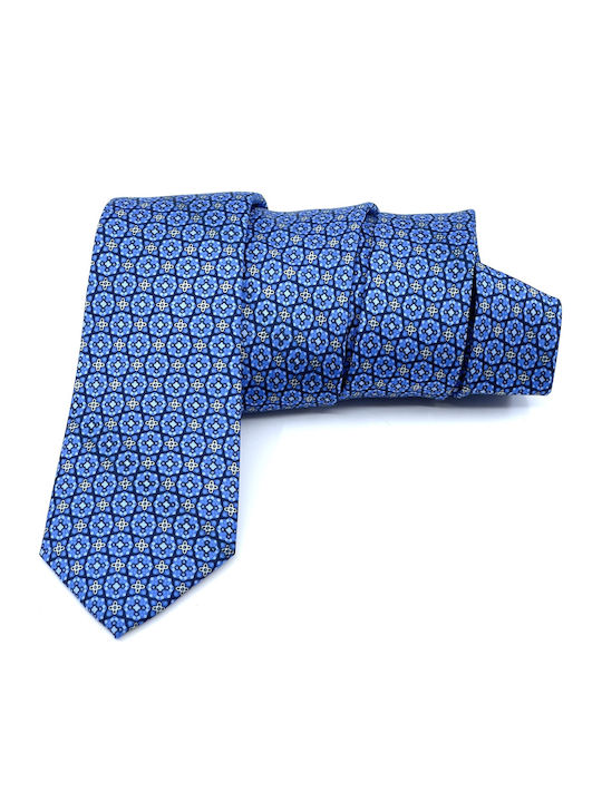 Legend Accessories Herren Krawatte Seide Gedruckt in Hellblau Farbe
