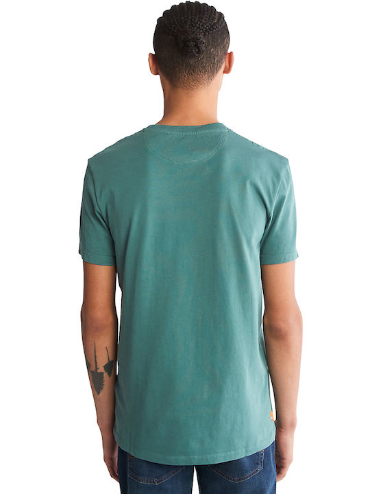 Timberland Dunstan River Ανδρικό T-shirt Sea Pine Μονόχρωμο