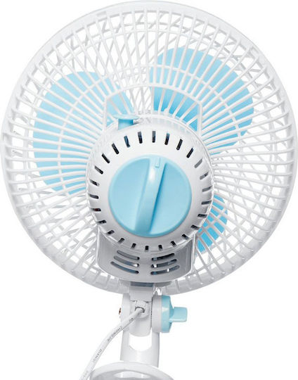 Electric Fan 20W Portable 3 in 1 Rotating Fan With Support Peg White 40000402
